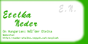 etelka neder business card